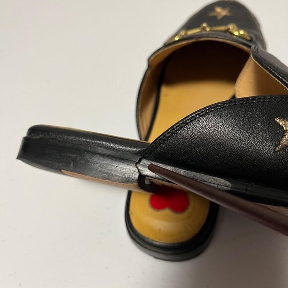 Gucci Princetown Bee Mules Slippers Size EU 36/ US 6 READ - Picture 15 of 16
